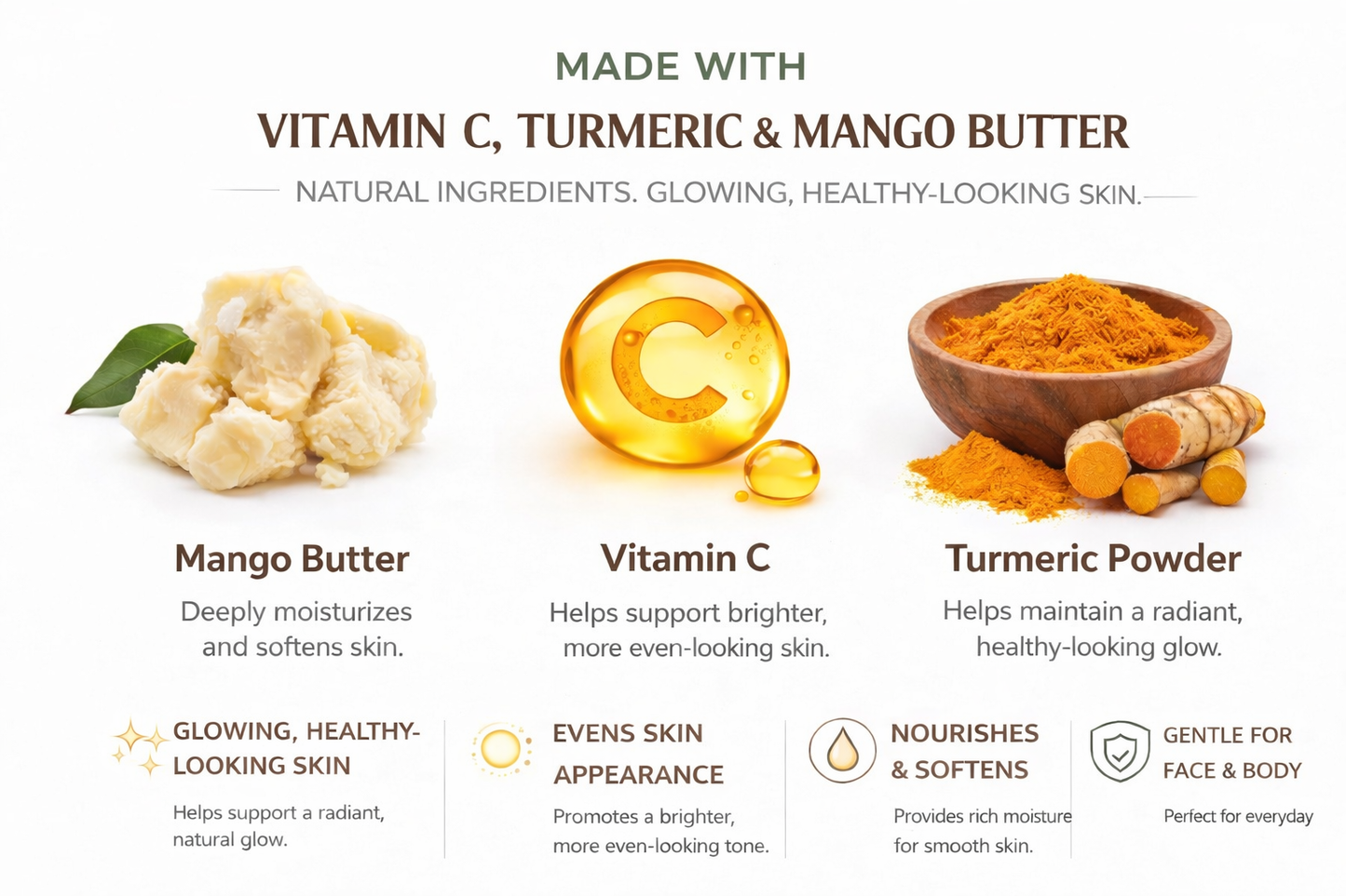 Orange Vitamin C Turmeric Mango Butter Bar Soap – Brightening Cleanse