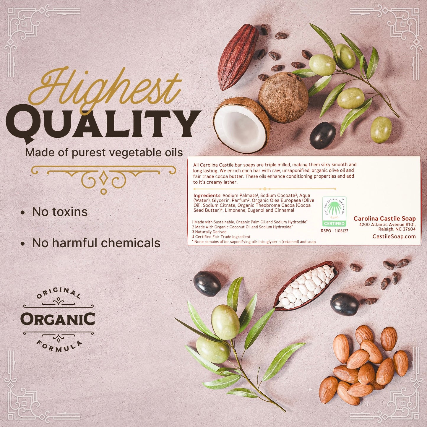 Bay Rum Castile Bar Soap