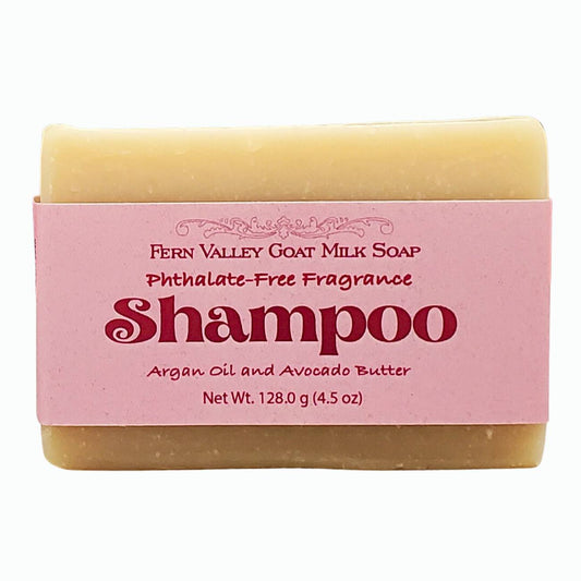 Handmade Goat Milk Shampoo Bar |  Argan Oil & Avocado Butter | Flirty Floral Scent