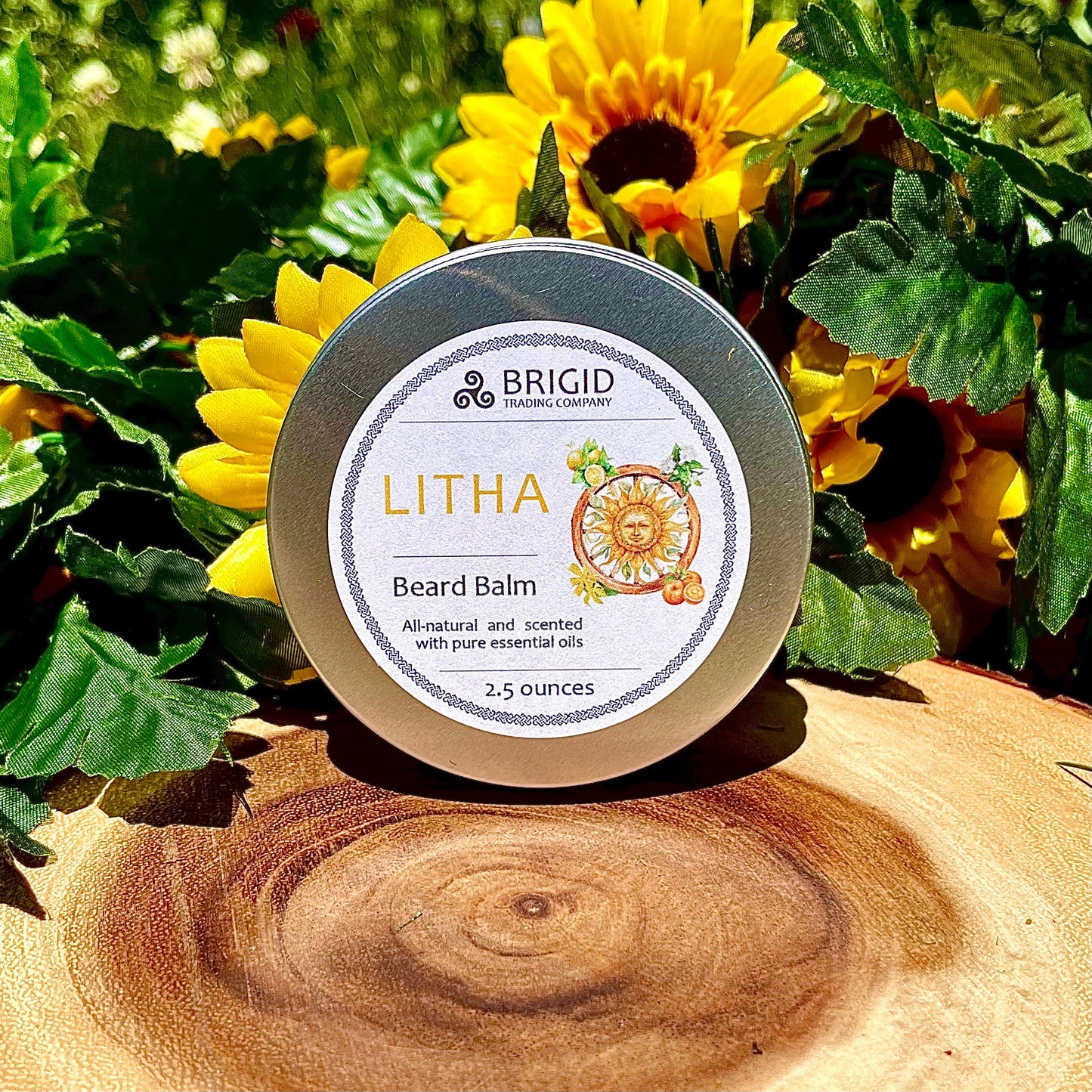 Litha Natural Beard Balm - Lemon, Sweet Orange, Myrtle, and Ylang Ylang