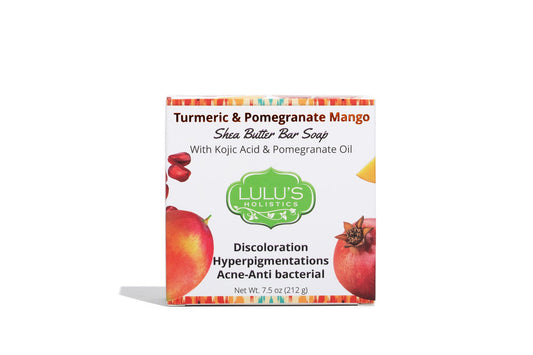 Pomegranate Mango Turmeric Kojic Shea Butter Bar Soap – Brightening Cleanse