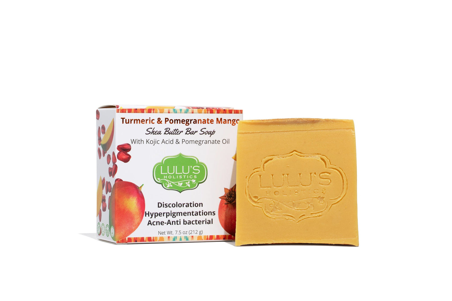 Pomegranate Mango Turmeric Kojic Shea Butter Bar Soap – Brightening Cleanse