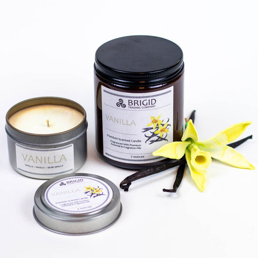 Vanilla Soy Wax Candle - French, Tahitian, and Madagascar Vanillas