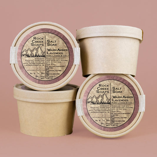 Warm Amber Lavender - Salt Soak